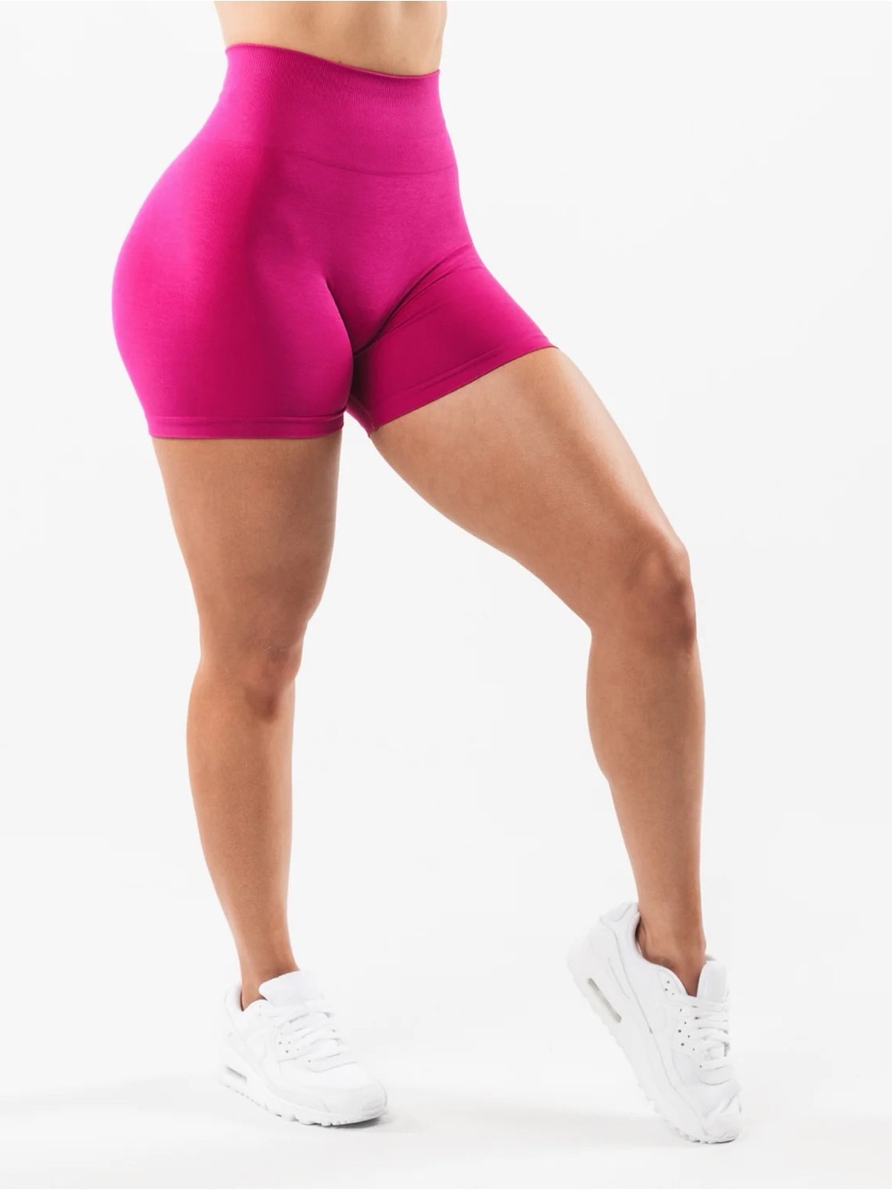 Alphalete Amplify High-Rise Magenta Shorts